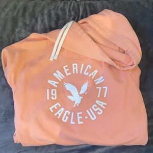american eagle peach hoodie